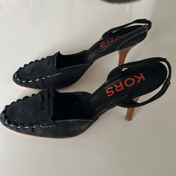 KORS suede sling backs excellent condition - Picture 2 of 3